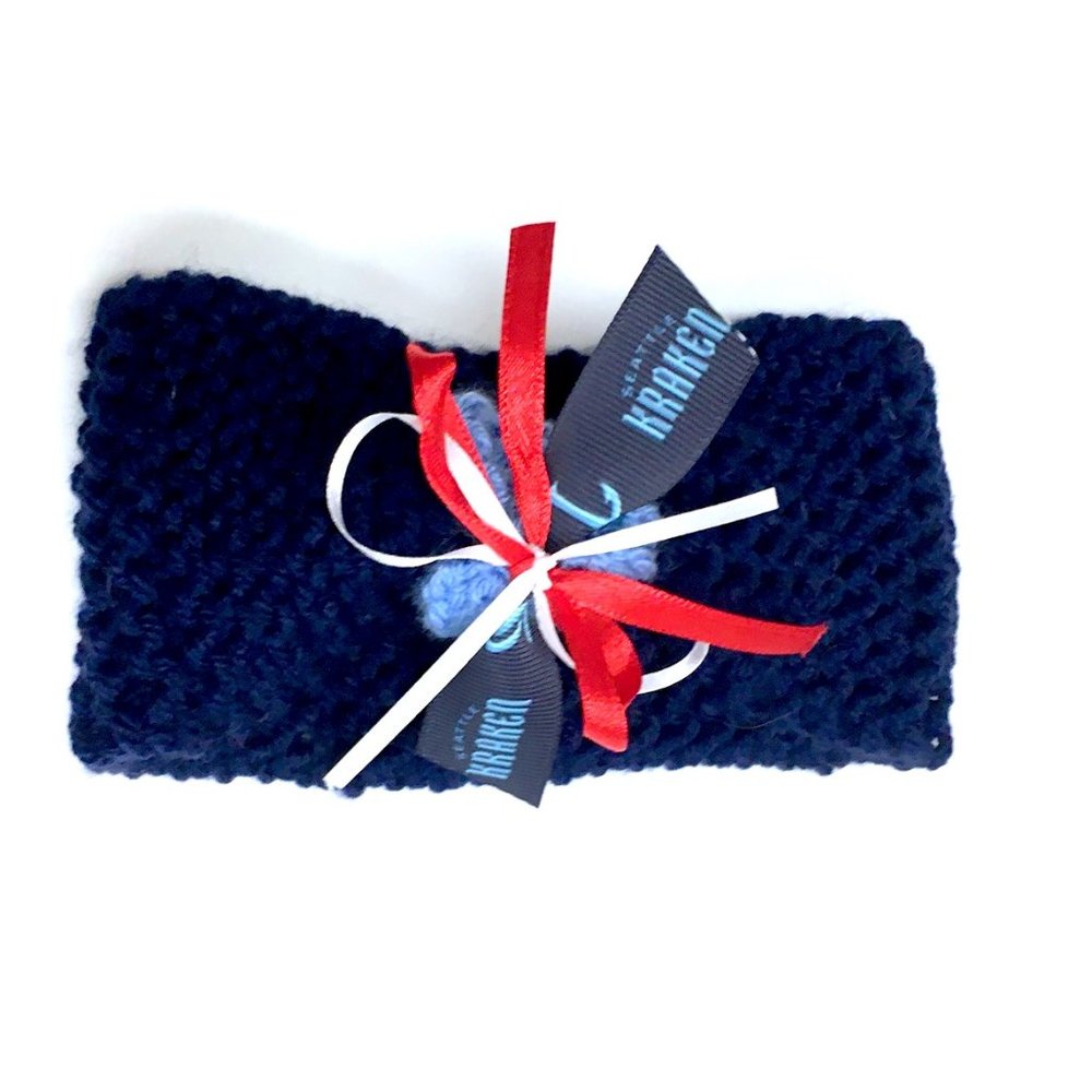 Seattle KRAKEN Handmade Baby Hockey Headband *NEW*